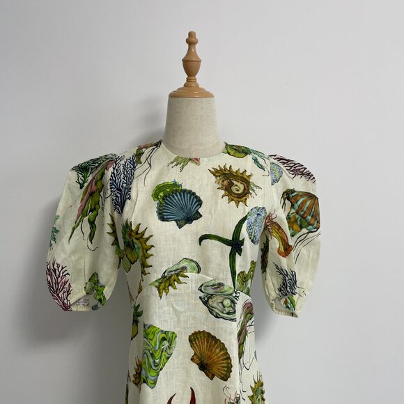 ALEMAIS Shell Fish Flared Dress - Picture 6 of 16